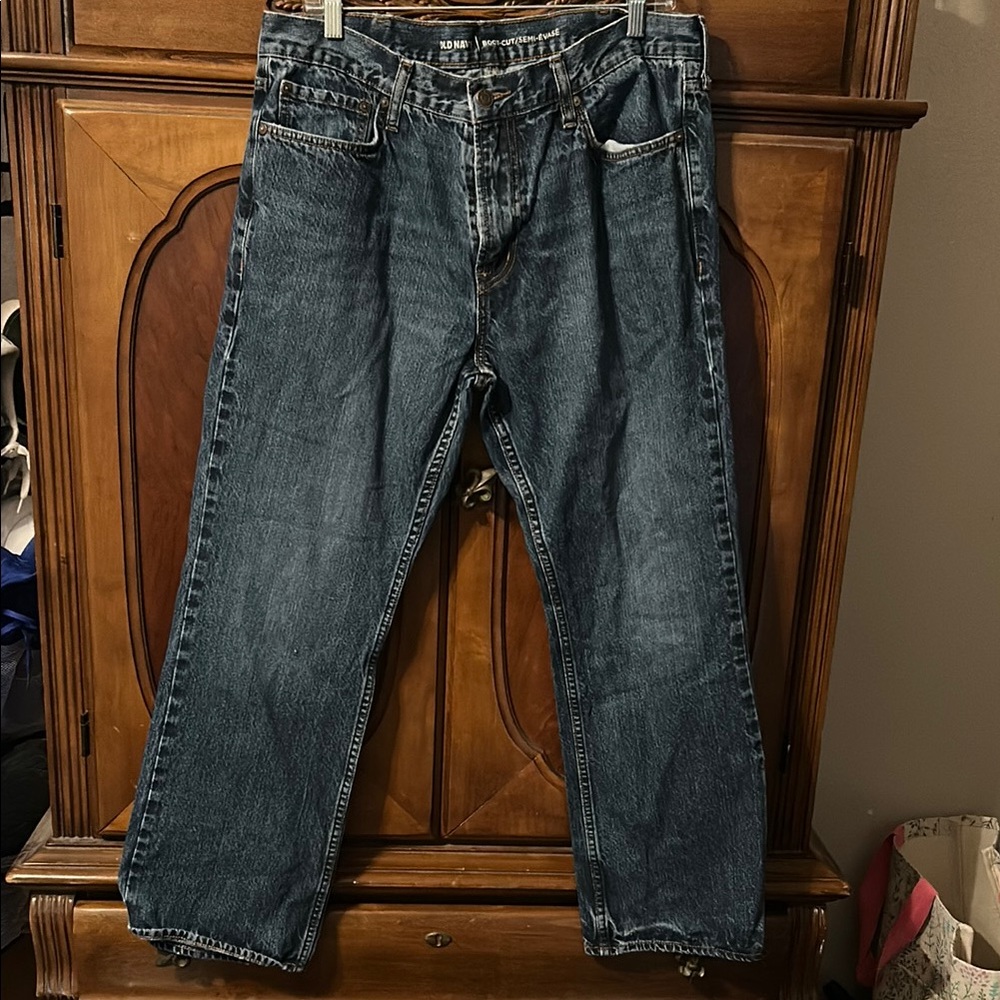 Old Navy Blue Relaxed Jeans Classic Denim